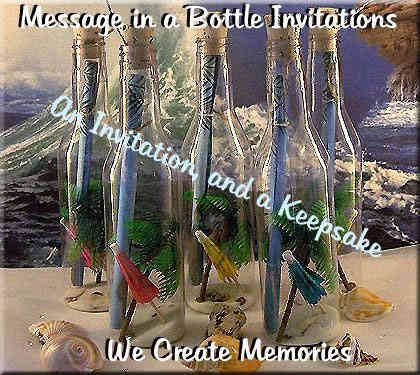 Message in a Bottle Wedding and Anniversary Invitations for all occasions