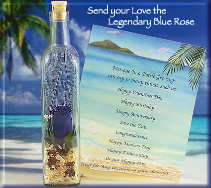message bottle, personalized greetings