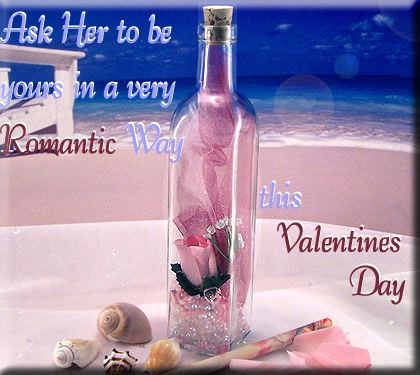 Valentines Day is for Love, send your Love with a Message in a Bottle