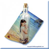 Glass Photo Message in a Bottle