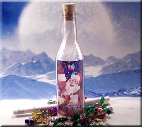 Message Bottle - Letter from Santa