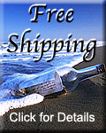 Free Shipping of your Message Bottle within the USA