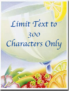 Margarita greeting scroll