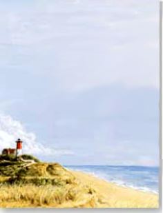 Lighthouse personalized greeting scroll