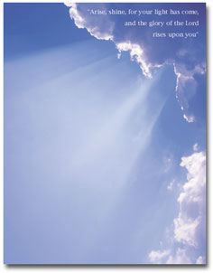 Ray of Light paper for scrolls