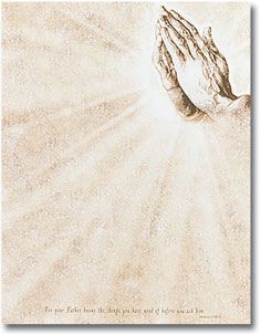 Message in a Bottle praying hands scroll paper