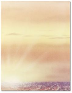 Sunset paper for Message in a Bottle scrolls