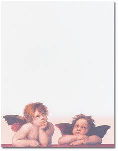 Angels Above scroll paper for Message in a Bottles