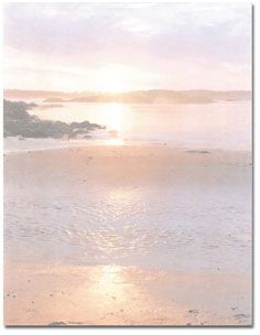 Message in a Bottle Shoreline paper for scroll