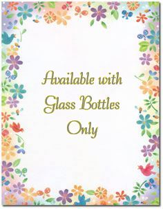 Message Bottle Birds & Flowers scroll paper