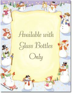 Snowmen Border paper for scrolls