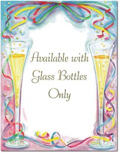 Champaign Toast Scroll paper for Message in a Bottle