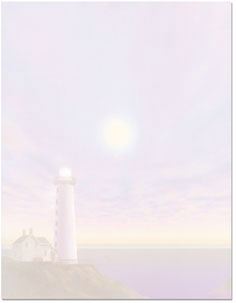 Lighthouse paper for Message Bottles