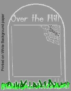 Over the Hill scroll paper for our Message in a Bottle