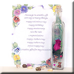 MESSAGE BOTTLE SWEETHEART BEARS