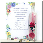 Message in a Bottle for Mothers Day, send Mom your personalized greeting with a Message in a Bottle that she will Cherish FOREVER
